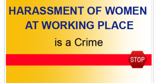 Sexual Harassment at Workplace is a crime.