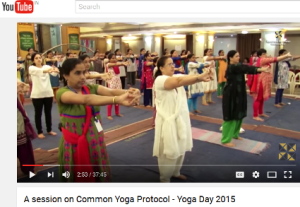 International Yoga Day - 2015 (Image Courtesy: Youtube)