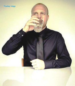 Man Drinking Water