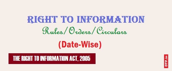 RTI Act/Rules